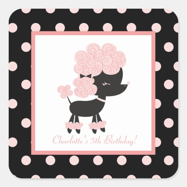 Sellos para sobres de la Plaza del Poodle de París (Anverso)