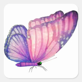 Sellos para sobres de mariposa rosa