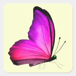 Sellos para sobres de mariposa rosa