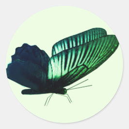 Sellos para sobres de mariposa verde