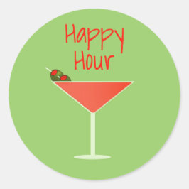 Sellos para sobres de Martini Happy Hour