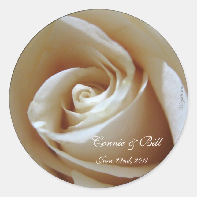 Sellos para sobres de matrimonio personalizado de  (Anverso)