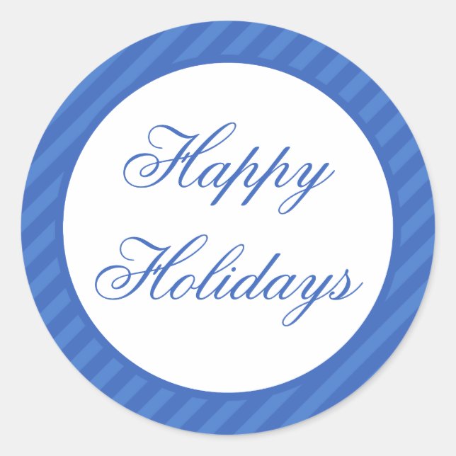 Sellos para sobres de Navidades de Blue Happy Holi (Anverso)