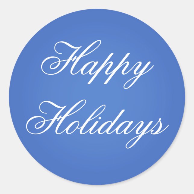 Sellos para sobres de Navidades de Blue Happy Holi (Anverso)