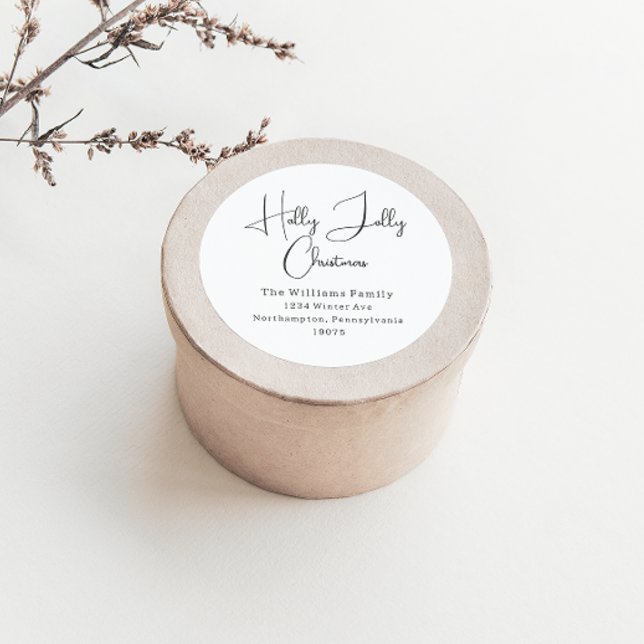 Sellos para sobres de Navidades de Boho Holly Joll (Subido por el creador)