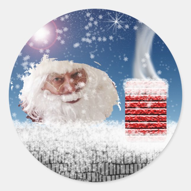 Sellos para sobres de Navidades de vacaciones de p (Anverso)
