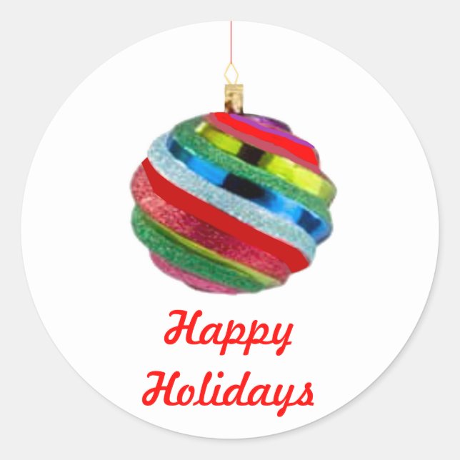 Sellos para sobres de Ornamentos de Navidad (Anverso)