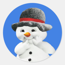 Sellos para sobres de Pegatinas de Snowman