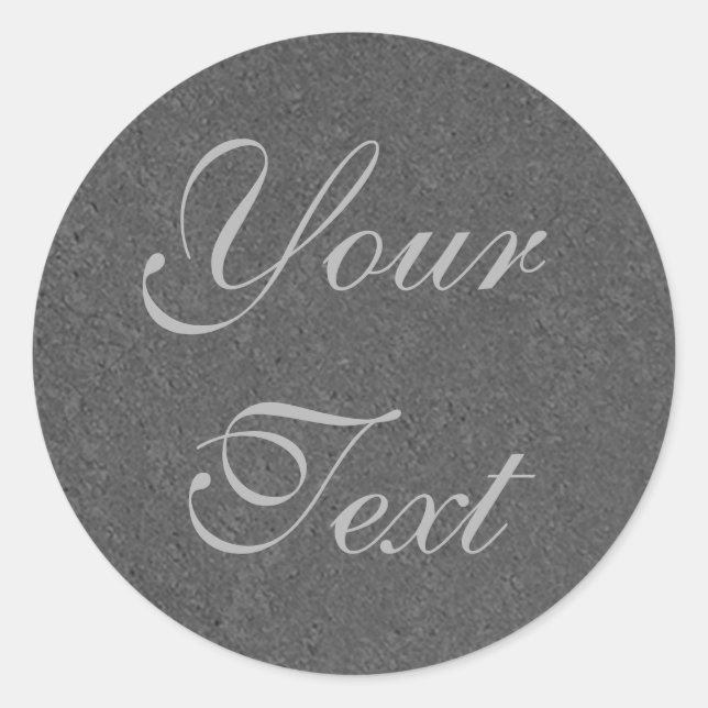 Sellos para sobres de Personalizado gris plateado  (Anverso)