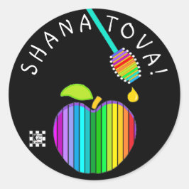 Sellos para sobres de Shana Tova