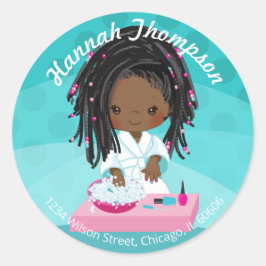 Sellos para sobres de spa afroamericanos