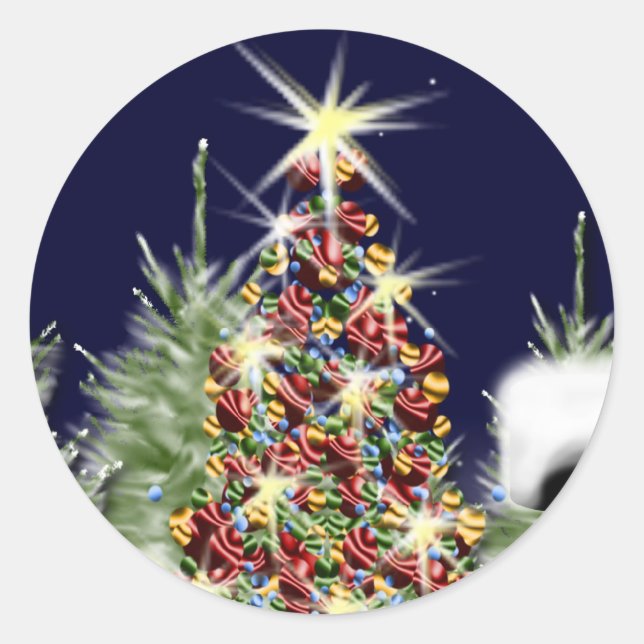 Sellos para sobres de tarjetas de temporada navide (Anverso)