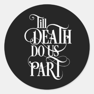 Sellos para sobres del Boda de muerte de la muerte
