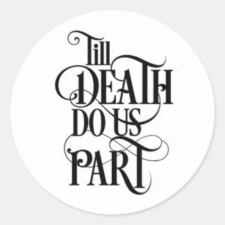 Sellos para sobres del Boda de muerte de la muerte