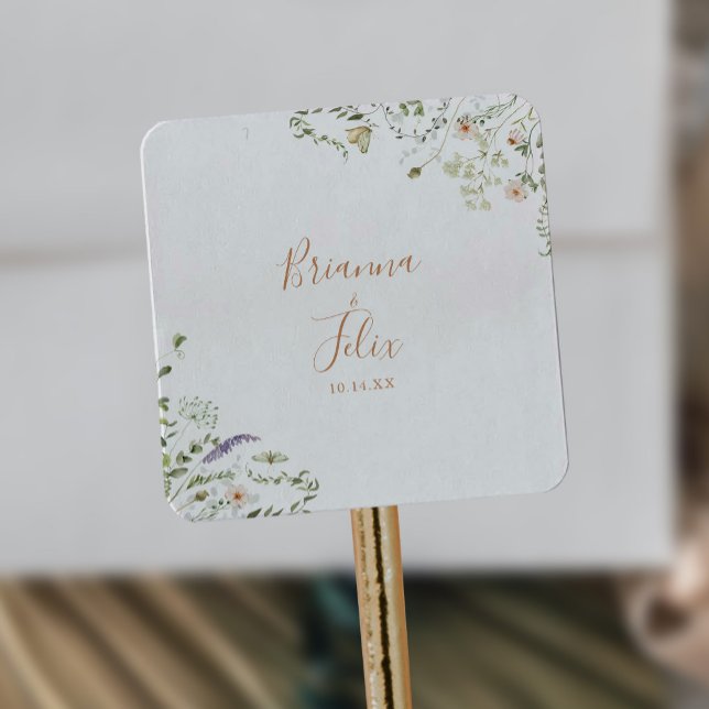 Sellos para sobres del Boda Fall Garden Wildflower (Subido por el creador)