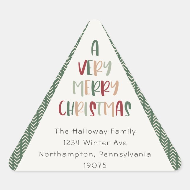 Sellos para sobres del triángulo de los Navidades  (Anverso)