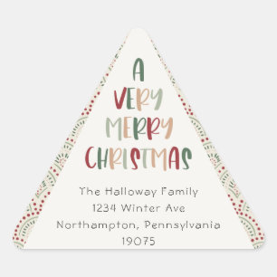 Sellos para sobres del Triángulo de Navidades Casu