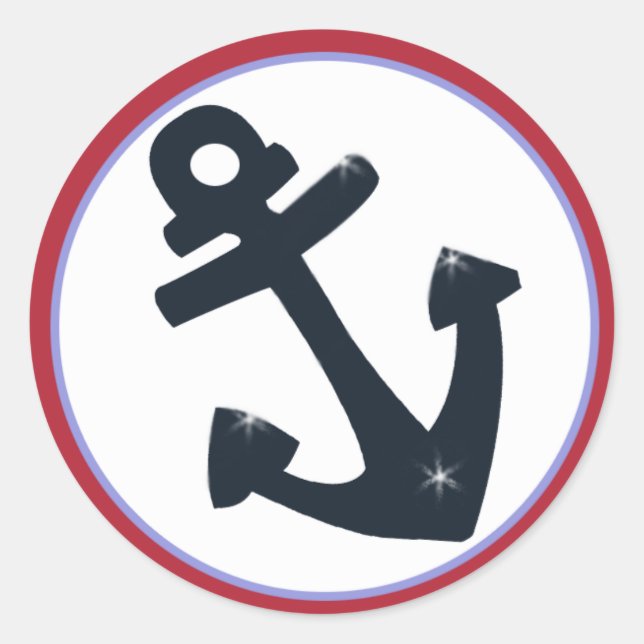 Sellos para sobres/Favores del Ancla de Vela (Anverso)