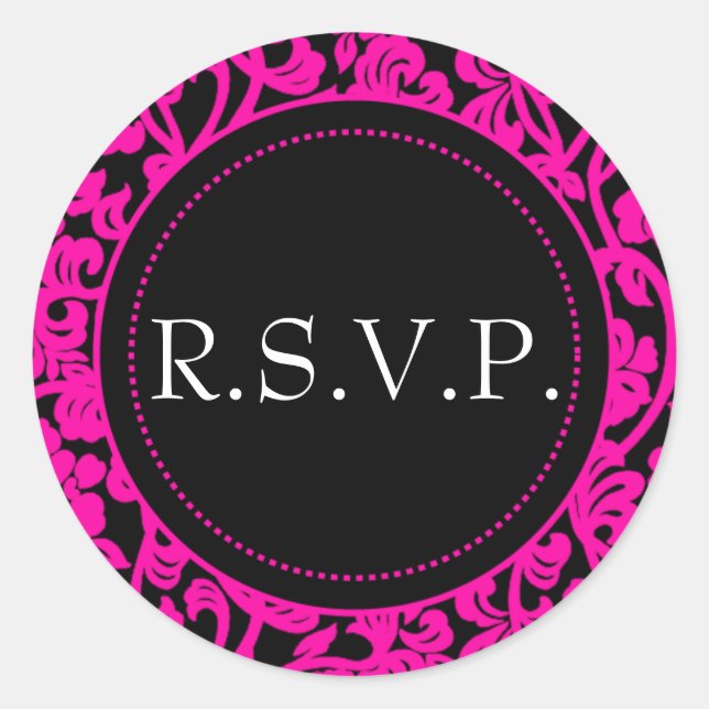 Sellos para sobres Gothic Rosa y Black Flourish (Anverso)