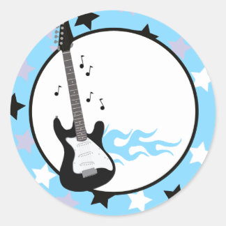 SELLOS PARA SOBRES GUITARRA DE LA ESTRELLA ROCA AZ