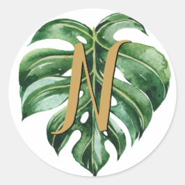 Sellos para sobres iniciales tropicales