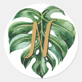 Sellos para sobres iniciales tropicales