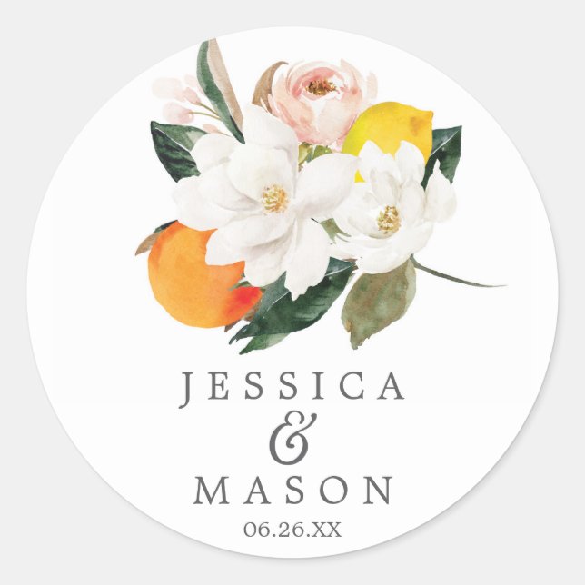 Sellos para sobres Magnolia Citrus - Pegatinas a f (Anverso)