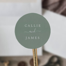 Sellos para sobres minimalistas de Bodas de sabios