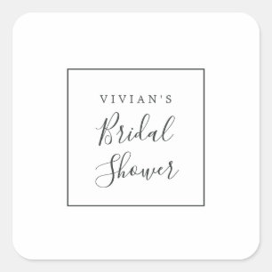 Sellos para sobres minimalistas de ducha de novia