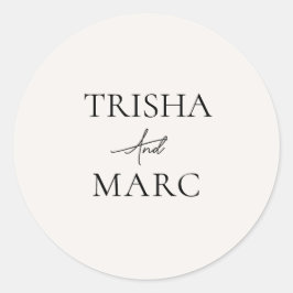 Sellos para sobres modernos de Boda de arco Minima