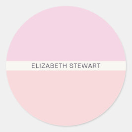 Sellos para sobres modernos de color rosa y coral