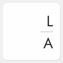 Sellos para sobres modernos de monograma Minimalis