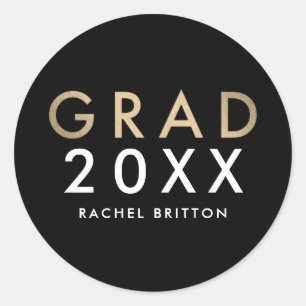 Sellos para sobres modernos de Pegatinas de gradua