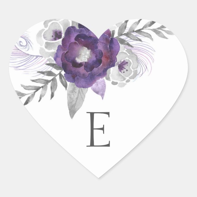 sellos para sobres monográficos boda / morado 3963 (Anverso)