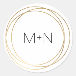 Sellos para sobres monográficos de marco redondo F