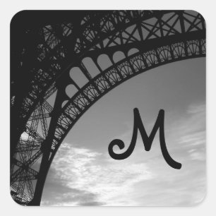 Sellos para sobres Monogramas de la Torre Eiffel