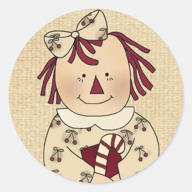 Sellos para sobres navidades: Simple Joys Annie (Anverso)