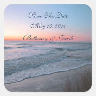 Sellos para sobres/Pegatinas de Beach Front View