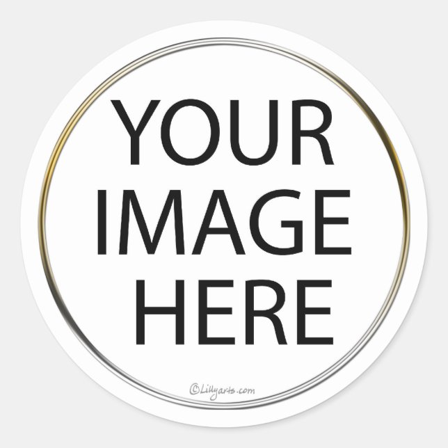 Sellos para sobres/Pegatinas redondos personalizad (Anverso)