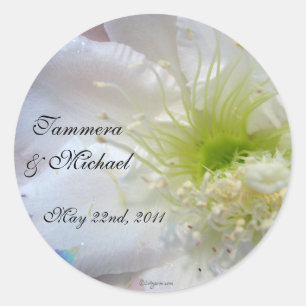 Sellos para sobres Personalizados de Bodas de flor