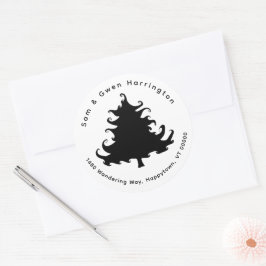 Sellos para sobres redondos de dirección de retorn