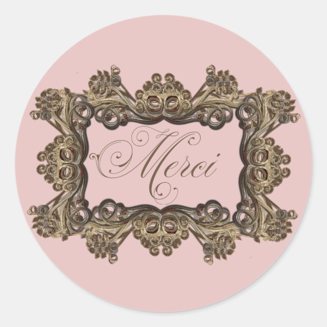 Sellos para sobres redondos de inspiración barroca (Anverso)