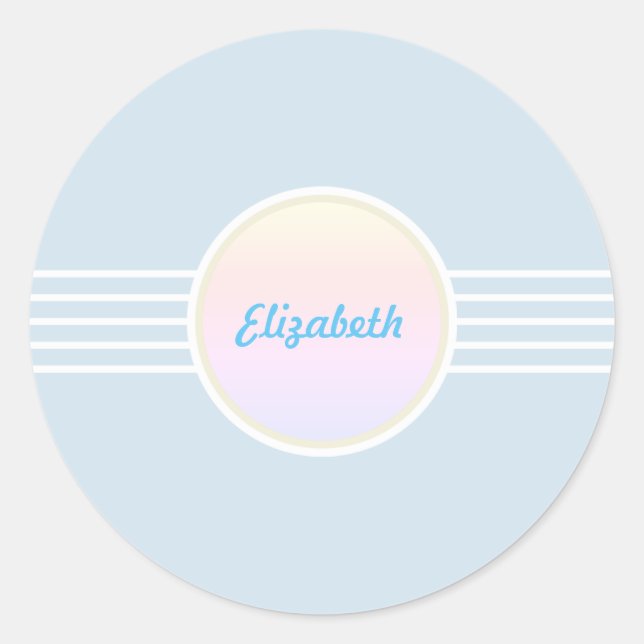 Sellos para sobres Retro Glam Blue y Opal (Anverso)