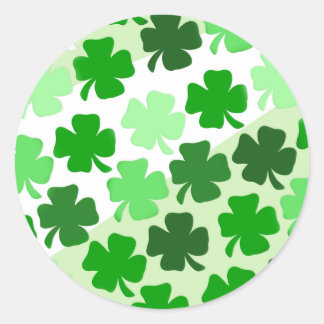 Sellos para sobres Shamrock - Verde