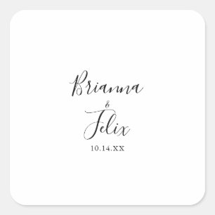 Sellos para sobres simples de Boda Minimalista