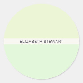 Sellos para sobres verdes claros y modernos