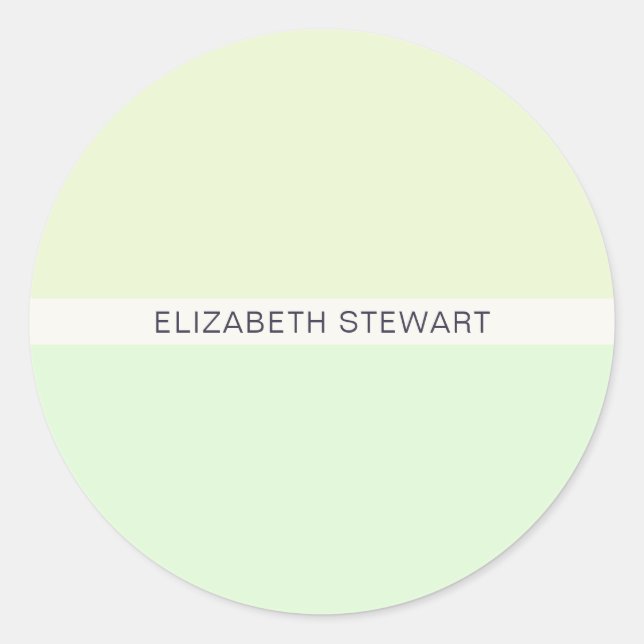 Sellos para sobres verdes claros y modernos (Anverso)