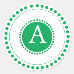 Sellos para sobres verdes y personales