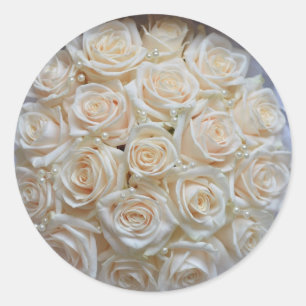 Sellos para sobres y Pegatinas de la Rosa Blanca d