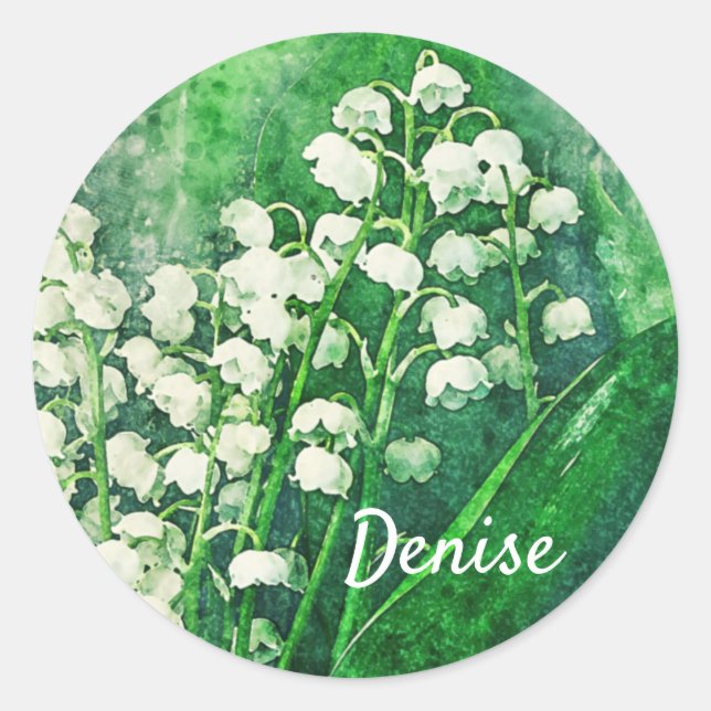 Sellos Personalizados de Lirio de Valle (Anverso)